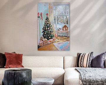 Intérieur de Noël | Ambiance de Noël chaleureuse avec des cadeaux