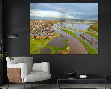 Vecht river high water level flooding at Dalfsen by Sjoerd van der Wal Photography