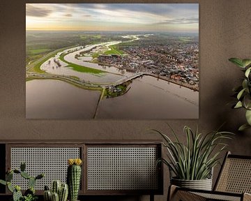 Vecht river high water level flooding at Dalfsen by Sjoerd van der Wal Photography
