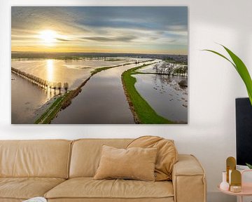 Hochwasser der Vecht bei Dalfsen