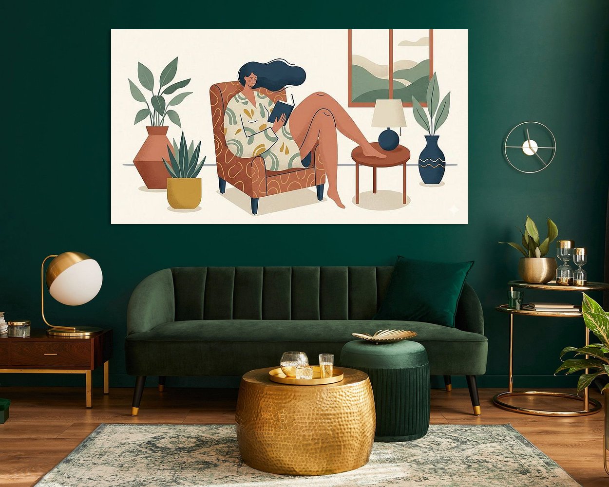 Example of the artwork in a room