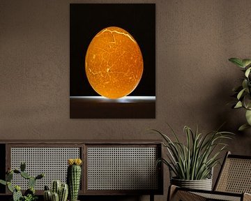 Krakelee, une photographie d'art d'un œuf lumineux sur Joes van Asten