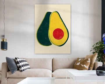 Avocado in graphic form by drdigitaldesign