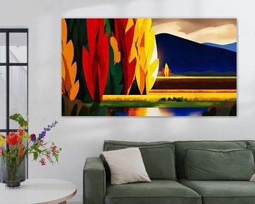 Farbenpracht am Wasser