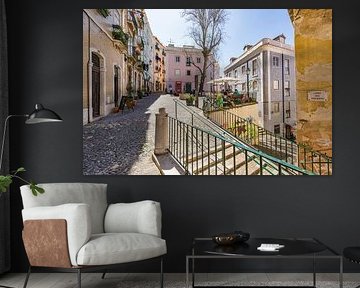 Mouraria-wijk in de oude stad van Lissabon van Werner Dieterich