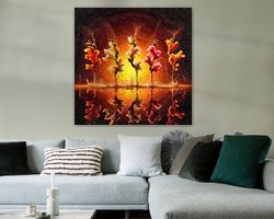 Example of the artwork in a room