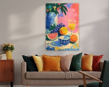 Colourful abstract still life composition by Niklas Maximilian