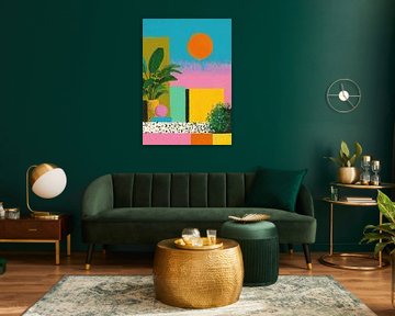 Abstracte meetkunde met cirkel