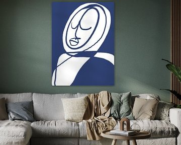 Kontemplation in Blau von Romy Smit