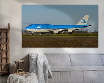 KLM Boeing 747-400M Passagier- und Frachtflugzeug.