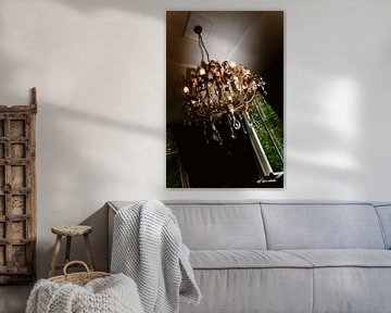 Kroonluchter aan het plafond