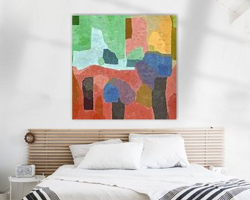 Platz mit Bäumen von Anna Marie de Klerk