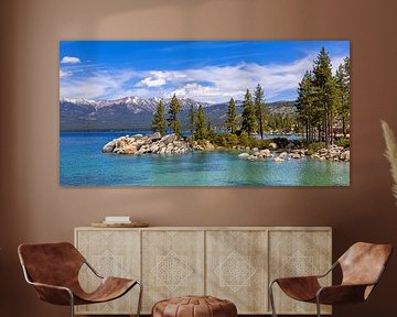 Panorama of Lake Tahoe, US