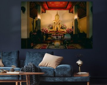 Les salles sacrées : Statue de Bouddha en méditation