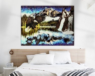 Example of the artwork in a room