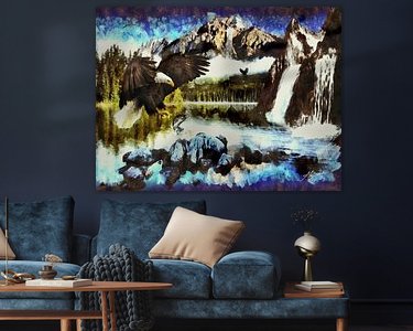 Example of the artwork in a room