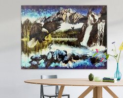 Example of the artwork in a room