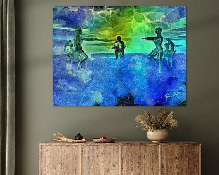 Example of the artwork in a room