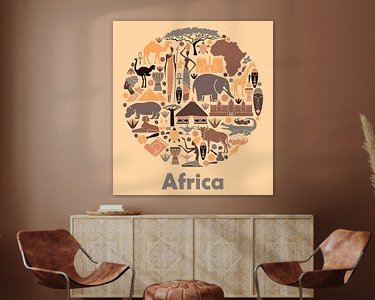 Example of the artwork in a room