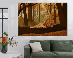 Example of the artwork in a room