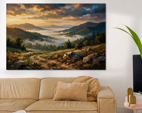 Example of the artwork in a room