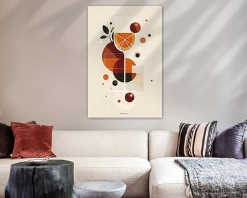 Abstrakte Aperol Spritz Komposition