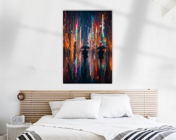 Ein regnerischer Abend in der Stadt von Geert Van Baelen