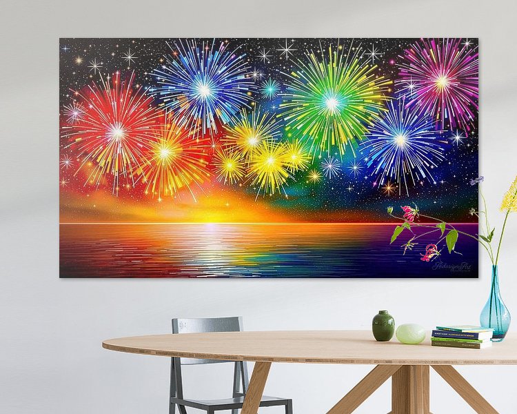 Example of the artwork in a room