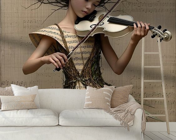 Example of the artwork in a room