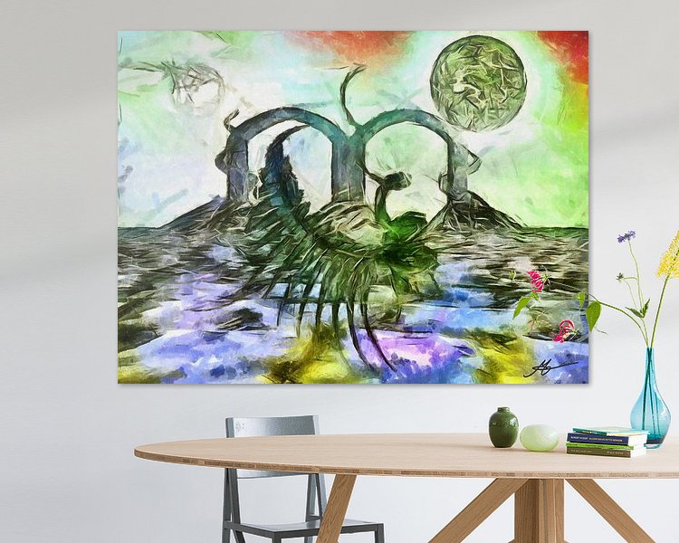 Example of the artwork in a room