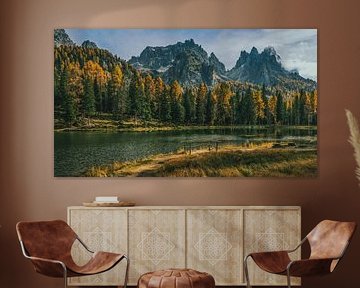 Herfstgoud aan het Lago di Antorno van Teun Ruijters
