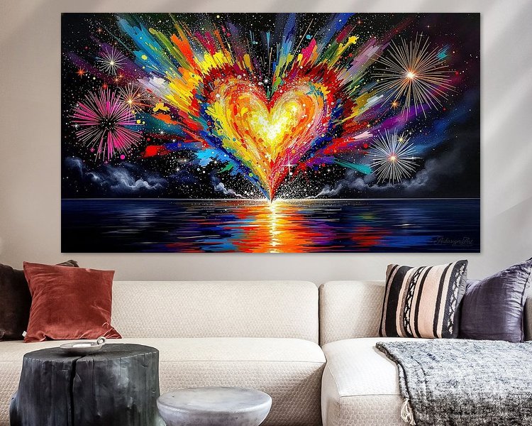 Example of the artwork in a room