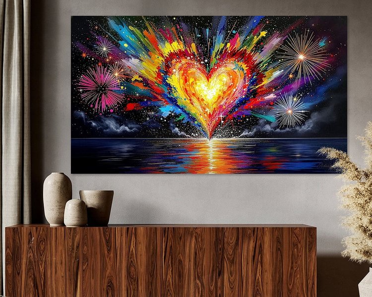 Example of the artwork in a room