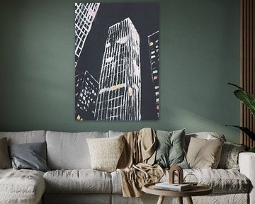 Skyscraper in Schwarz-Weiß von Niklas Maximilian