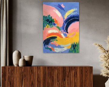 Bunte Wellen Abstrakt von Niklas Maximilian