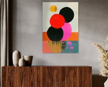 Stacked circles abstract by Niklas Maximilian