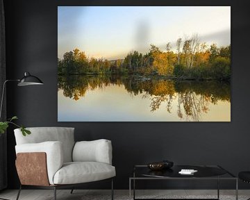 Autumn atmosphere at Lake Nillsee in the Pfrunger-Burgweiler Ried near Wilhelmsdorf by BlattArt - Christine Horn