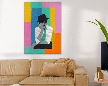 Stylised portrait with blocks of colour by Niklas Maximilian