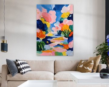 Abstract explosion of colour by Niklas Maximilian