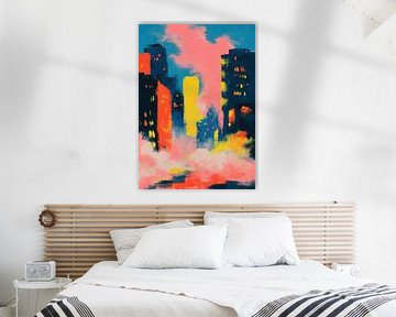 Expressive city skyline by Niklas Maximilian