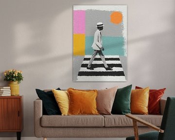 Mann auf Zebra-Streifen von Niklas Maximilian