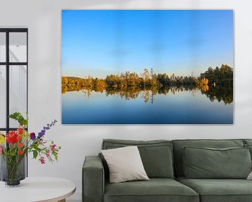 Autumn atmosphere at Lake Nillsee in the Pfrunger-Burgweiler Ried near Wilhelmsdorf by BlattArt - Christine Horn