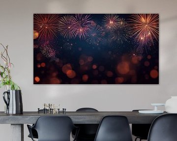 Colourful fireworks with bokeh by Bo Valentino