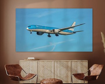 Atterrissage du Boeing 787-10 Dreamliner de KLM.