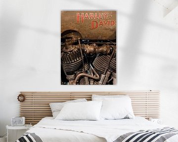 Motorblock Jahrgang Harley Davidson