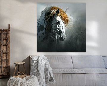 The Appaloosa in the Foggy Wind | Where Freedom and Spots Embrace Each Other Wildly by Karina Brouwer