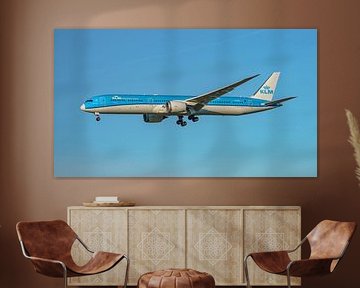 Atterrissage du Boeing 787-10 Dreamliner de KLM.