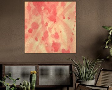 Abstracte minimalistische kunst in zachte pasteltinten. van Dina Dankers