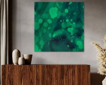 Abstracte minimalistische kunst in groen van Dina Dankers