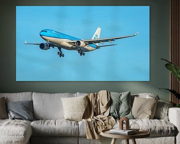 Atterrissage de l'Airbus A330-200 de KLM.